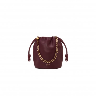 LOEWE FLAMENCO PURSE BUCKET IN MELLOW NAPPA LAMBSKIN 0011054665 (32*24*17cm)